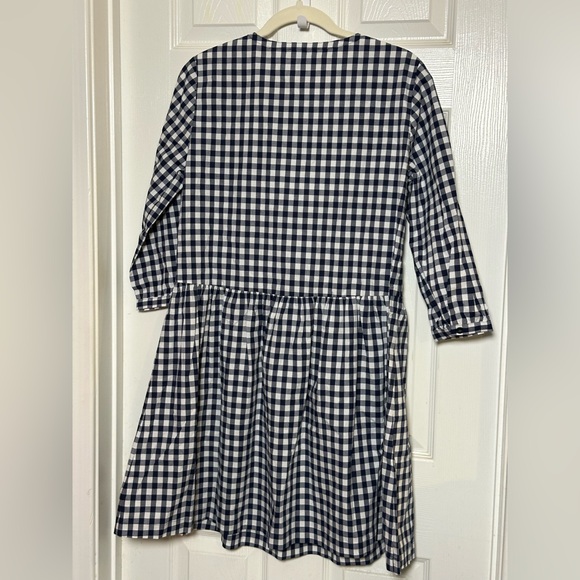 NWOT Draper James Navy and White Gingham Dress - Picture 5 of 5